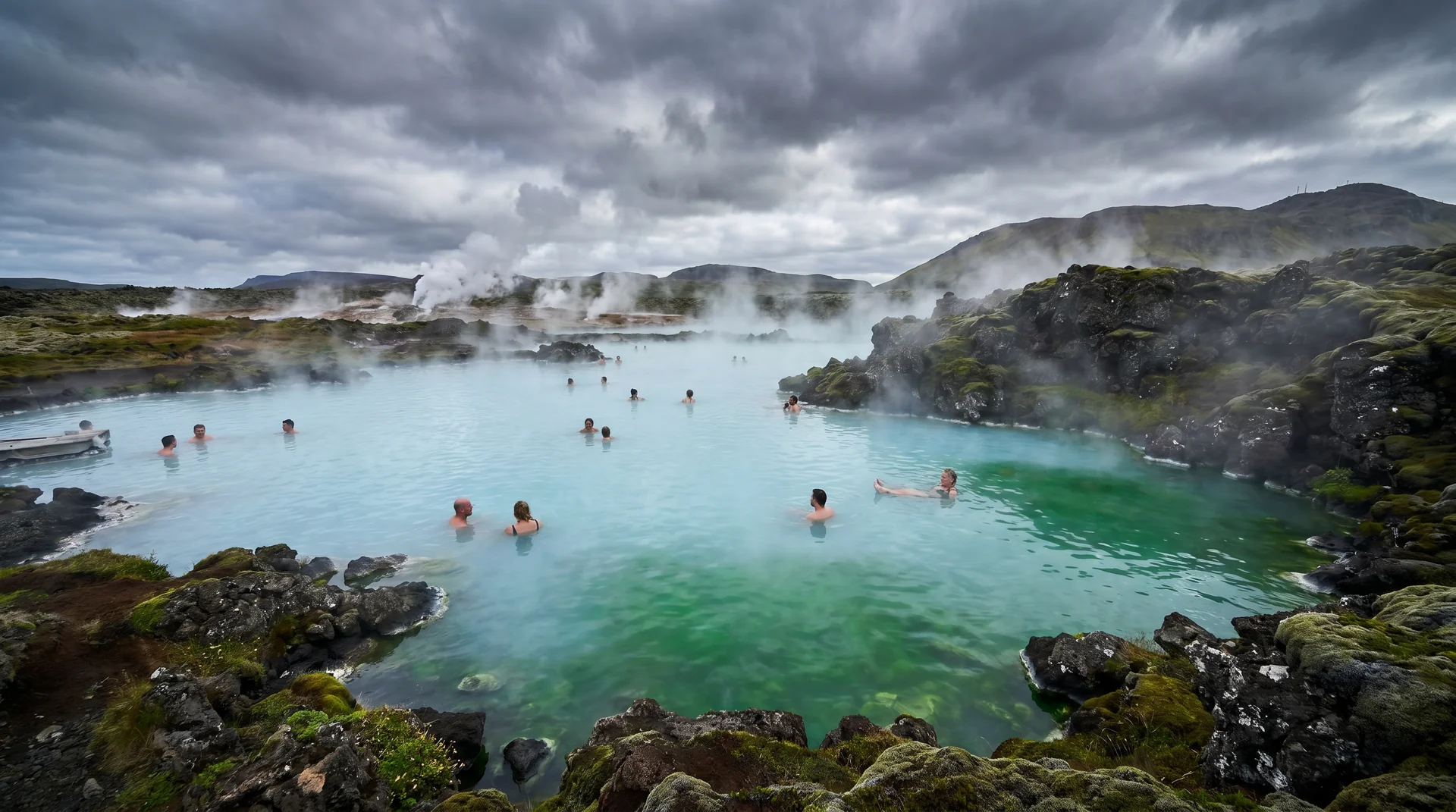 Highland geothermal, twilight