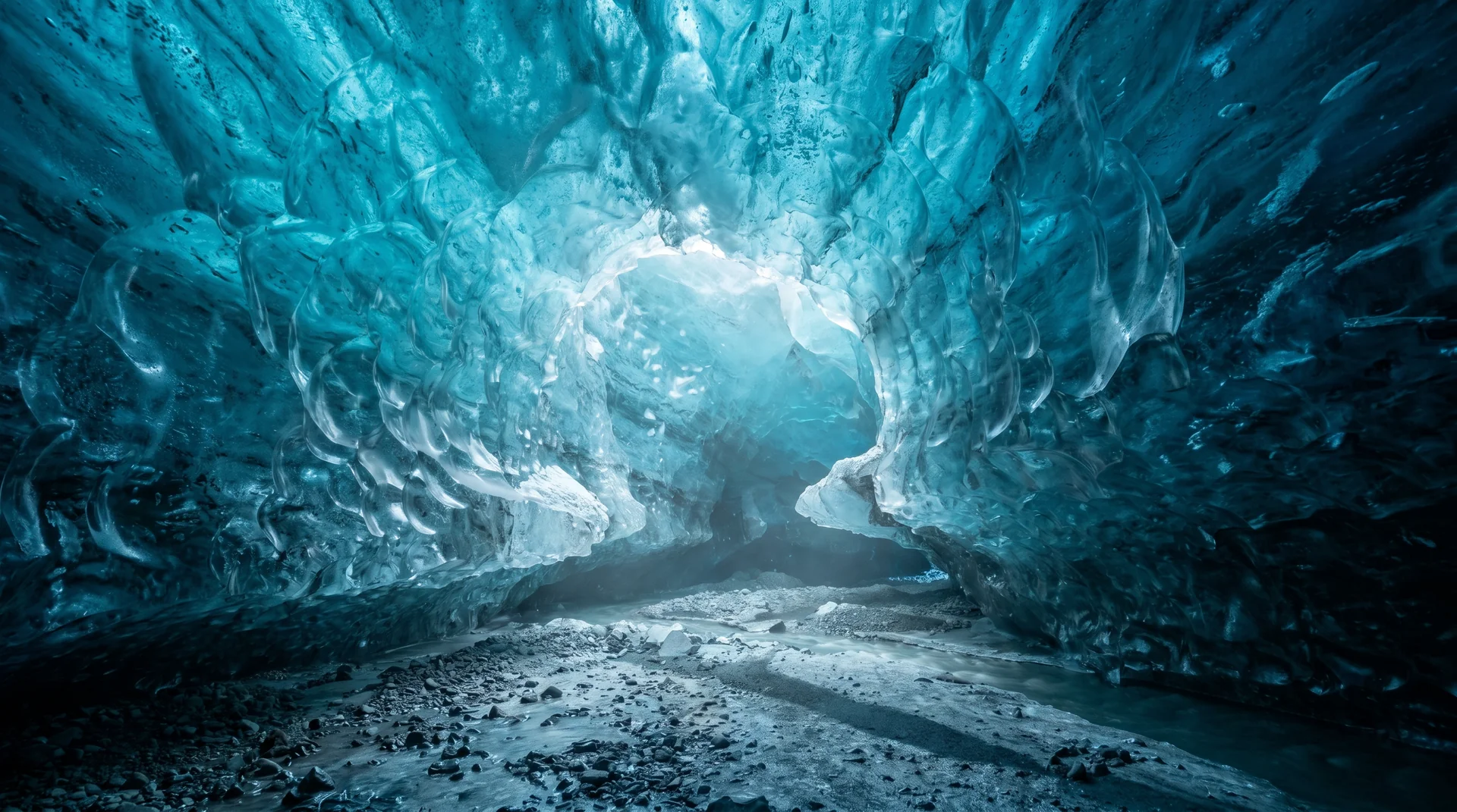 Ice cave entry, late January