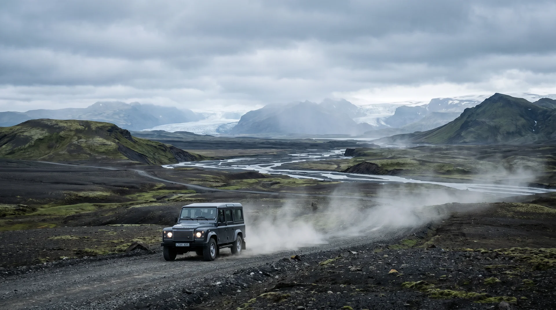 Driving the F-roads, slowly.